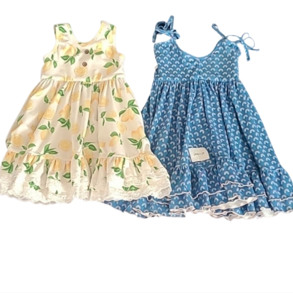 Two Jane+Joe size 3T summer swing dresses.